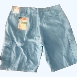 Wrangler Blue Cargo Shorts for Everyday Comfort Relaxed Fit